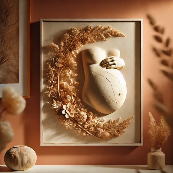 Belly Cast embarazo en Elda – escultura de barriga Eco-Love personalizada.