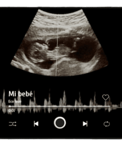 Imán con ecografía y latido del corazón