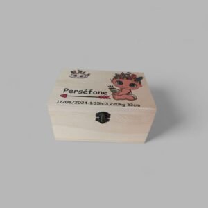 Cajita de Recuerdos de Madera Personalizada