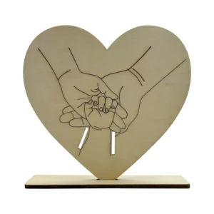 Soporte de pulsera de nacimiento en madera