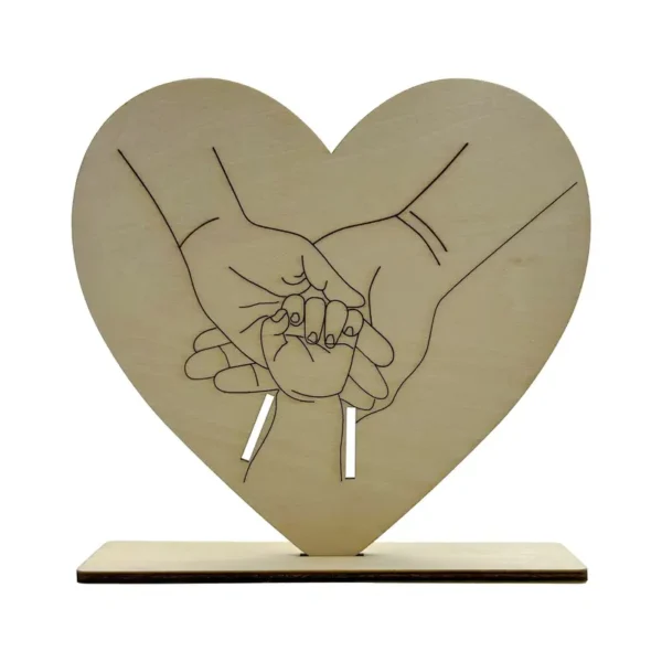 Soporte de pulsera de nacimiento en madera