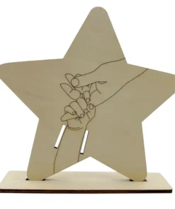 Soporte de pulsera de nacimiento en madera