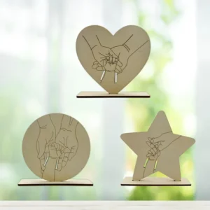 Soporte de pulsera de nacimiento en madera
